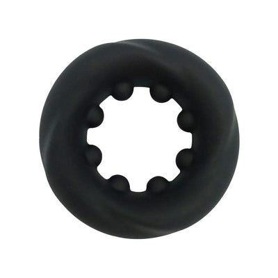 Playful Nero Liquid Silicone Nubbed C-Ring