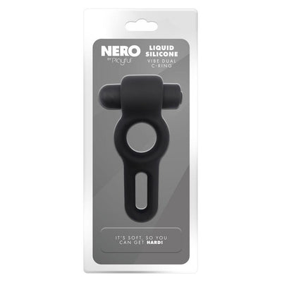 Playful Nero Liquid Silicone Vibe C-Ring