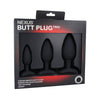 Nexus Butt Plug Trio 3 Solid Silicone Butt Plugs S M L