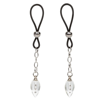 CalExotics Nipple Play Non-Piercing Nipple Jewelry Crystal Teardrop