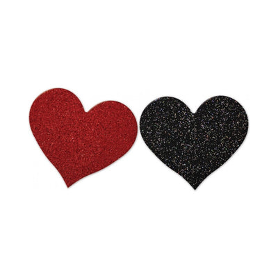 Hott Products Nipplicious Heart Shape Glitter Pasties 2 Pack