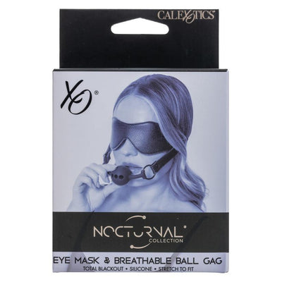 CalExotics Nocturnal Collection Eye Mask and Breathable Ball Gag