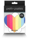 NS Novelties Pretty Pasties Pride Heart and Flower Rainbow 2 Pair