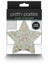 NS Novelties Pretty Pasties Star and Cross Glow 2 Pair