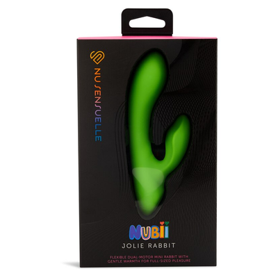 Novel Creations NU Sensuelle Jolie Mini Nubii Rabbit With Heat - Colour: Lime Green