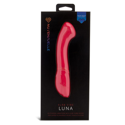 Novel Creations NU Sensuelle Luna Velvet Touch Vibe With Turbo Boost - Colour: Hot Pink