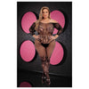 Lapdance Lingerie Off-The-Shoulder Lace Bodystocking Plus Size