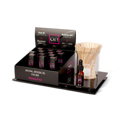 Sensuva On For Her Arousal Oil Display Unit With 12 x 5ml Bottles Tester And Sticks