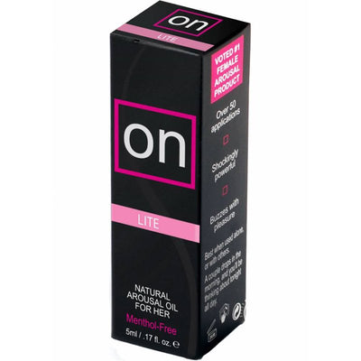 Sensuva ON For Her Lite Oil Based Lubricant 5ml Bottle