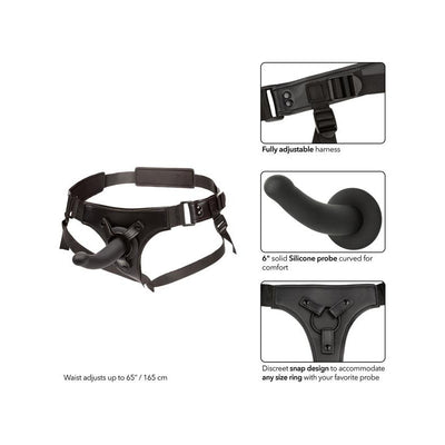 CalExotics Onyxxx Jock Strap with Silicone Probe