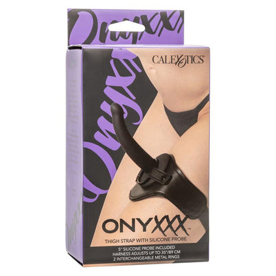 CalExotics Onyxxx Thigh Strap with Silicone Probe