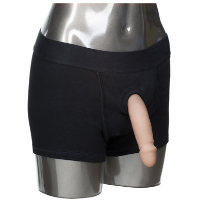 California Exotic Packer Gear Black Brief Harness - Colour: Black