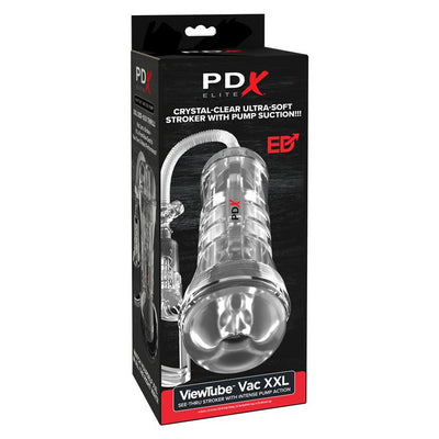 PDX Brands PDX Elite ViewTube Vac XXL Pump See-Thru EZ-Grip Pump Stroker