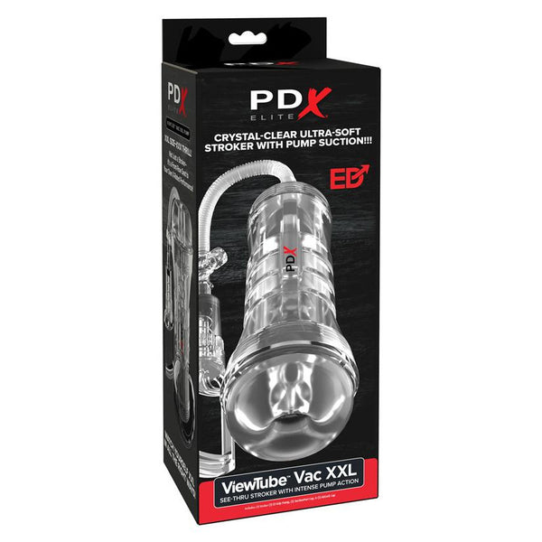 PDX Brands PDX Elite ViewTube Vac XXL Pump See-Thru EZ-Grip Pump Stroker