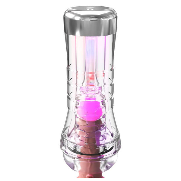 PDX Brands PDX Elite ViewTube XXL See-Thru EZ-Grip LED Stroker