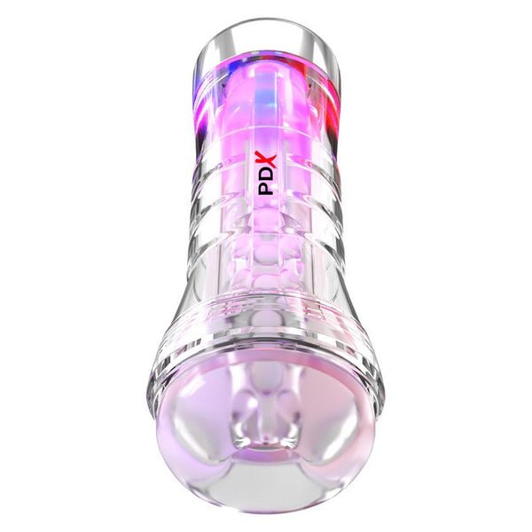 PDX Brands PDX Elite ViewTube XXL See-Thru EZ-Grip LED Stroker