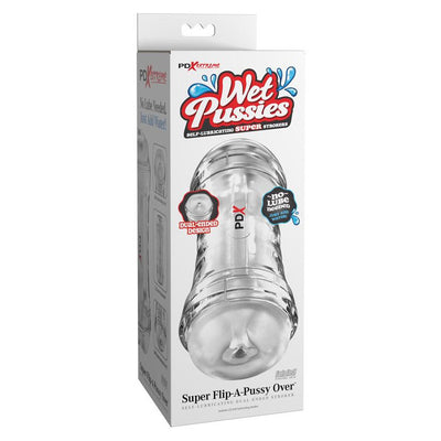 PDX Brands PDX Extreme Wet Pussies Super Flip-A-Pussy Over Self-Lubricating Stroker