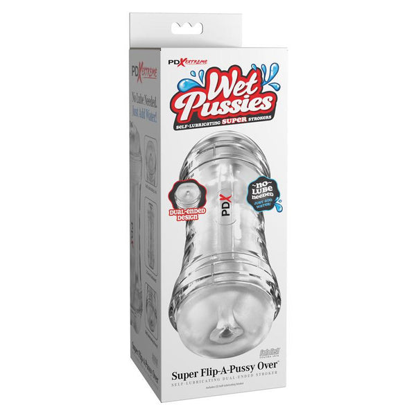 PDX Brands PDX Extreme Wet Pussies Super Flip-A-Pussy Over Self-Lubricating Stroker
