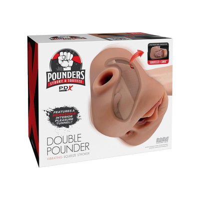 PDX Brands PDX Plus Double Pounder Vibrating Squeeze Stroker