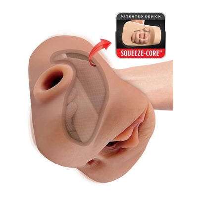 PDX Brands PDX Plus Double Pounder Vibrating Squeeze Stroker