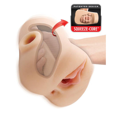 PDX Brands PDX Plus Double Pounder Vibrating Squeeze Stroker