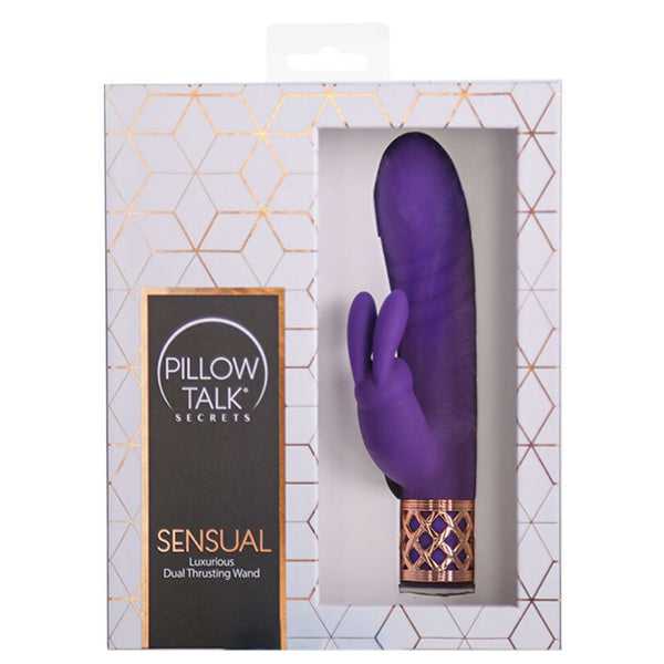 Pillow Talk Secrets Sensual Thrusting Wand Dual Stimulator