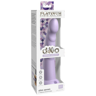 Pipedream Dillio Platinum Slim Seven 7 inch