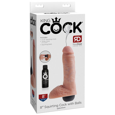 Pipedream King Cock 8 inch Squirting Cock with Balls