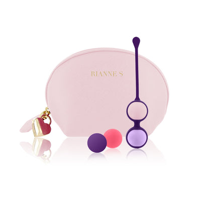 Rianne S Playballs Multi Colour Kegel Exercise Set with Silicone Holder