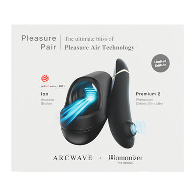 ARCWAVE Pleasure Pair Arcwave Ion & Womanizer Premium 2 Pleasure Air Stimulator Set