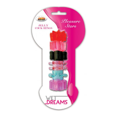 Hott Products Pleasure Stars Penis Rings Collection