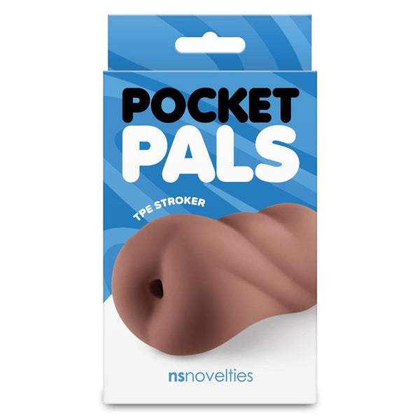 NS Novelties Pocket Pals Anal Stroker - Colour: Brown