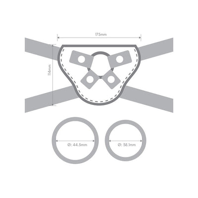 Together Pop 5.5 in. Silicone Dildo & Harness Set