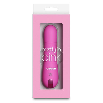 NS Novelties Pretty in Pink Crush Compact Thrusting Vibrator
