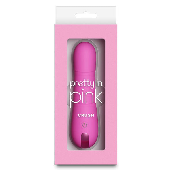 NS Novelties Pretty in Pink Crush Compact Thrusting Vibrator