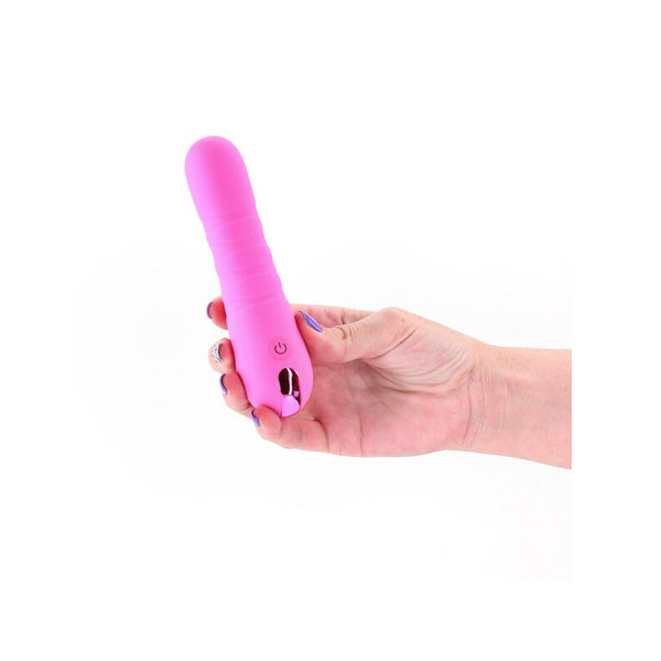 NS Novelties Pretty in Pink Crush Compact Thrusting Vibrator