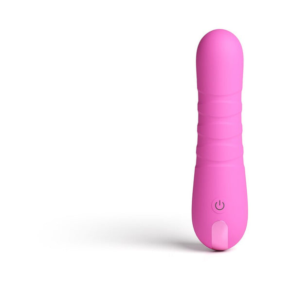 NS Novelties Pretty in Pink Crush Compact Thrusting Vibrator