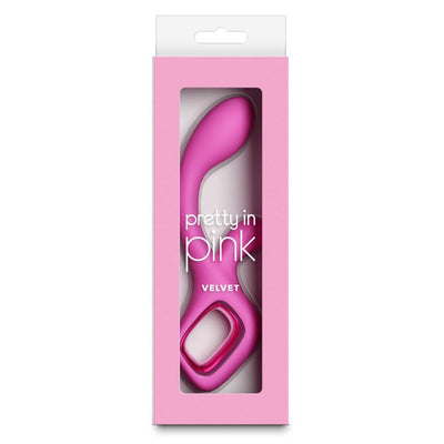 NS Novelties Pretty in Pink Velvet Silicone Rabbit Vibrator