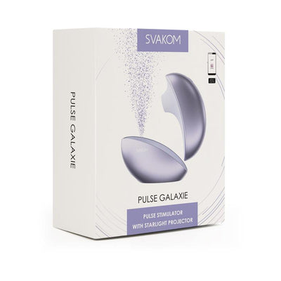 Svakom Pulse Galaxie Stimulator with Starlight Projector - Colour: Metallic Lilac