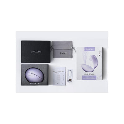 Svakom Pulse Galaxie Stimulator with Starlight Projector - Colour: Metallic Lilac