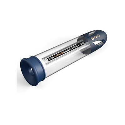 Pipedream Pump Worx Series Max Boost Pro Flow Penis Pump - Colour: Blue/Clear