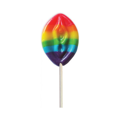 Hott Products Rainbow Pussy Pops Multi-Flavoured Shaped Lollipop