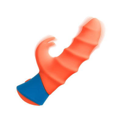 CalExotics Rave Tickler Dual Massager with Swirled Shaft and Triple Ticklers