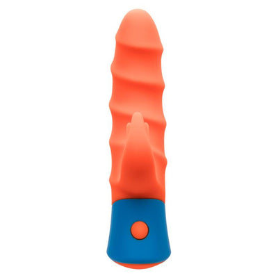 CalExotics Rave Tickler Dual Massager with Swirled Shaft and Triple Ticklers