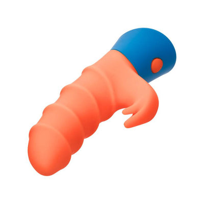 CalExotics Rave Tickler Dual Massager with Swirled Shaft and Triple Ticklers