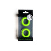 Sport Fucker Ready Rings Glow Liquid Silicone Cock Ring - Colour: Green