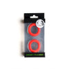 Sport Fucker Ready Rings Glow Liquid Silicone Cock Ring - Colour: Red