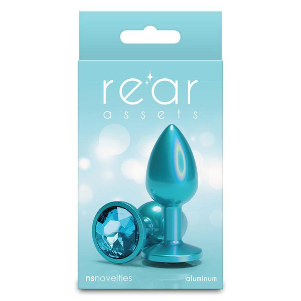NS Novelties Rear Assets Iridescent Anal Toy Small - Colour: Teal
