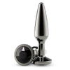 NS Novelties Rear Assets Tapered Medium Anal Toy - Colour: Gunmetal Black