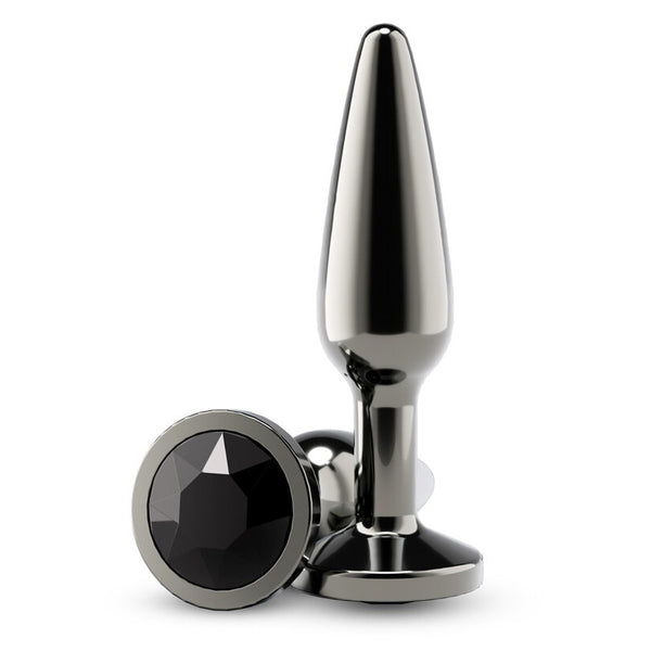 NS Novelties Rear Assets Tapered Medium Anal Toy - Colour: Gunmetal Black